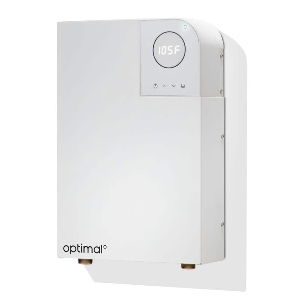 Optimal 18kW White Electric Tankless Water Heater