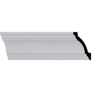 3-1/4 in. x 3-1/4 in. x 94-1/2 in. Polyurethane Salem Traditional Smooth Crown Moulding