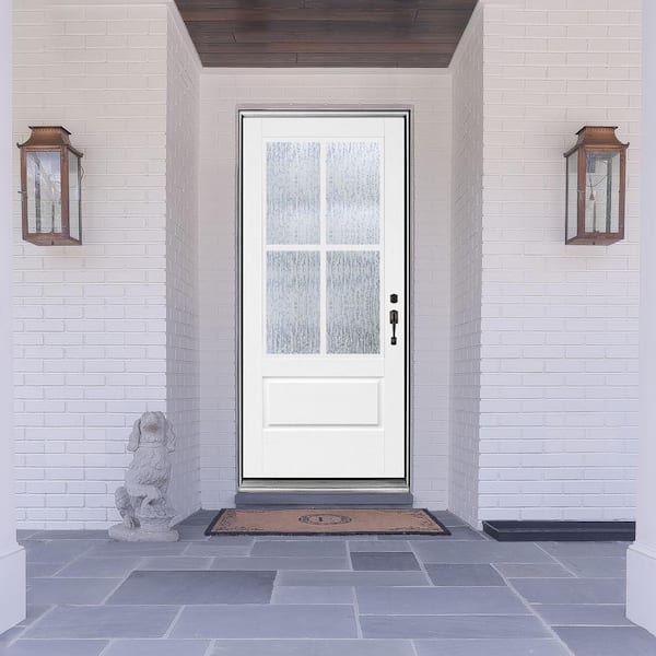 MP Doors 36 in. x 80 in. 3/4 Lite Left-Hand Inswing 4 lite SDL
