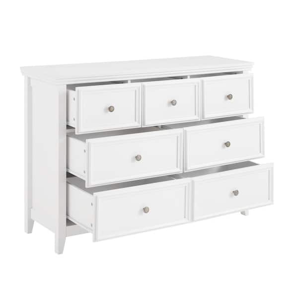 47.25 in. W x 15.75 in. D x 33.66 in. H Bathroom White Linen Cabinet