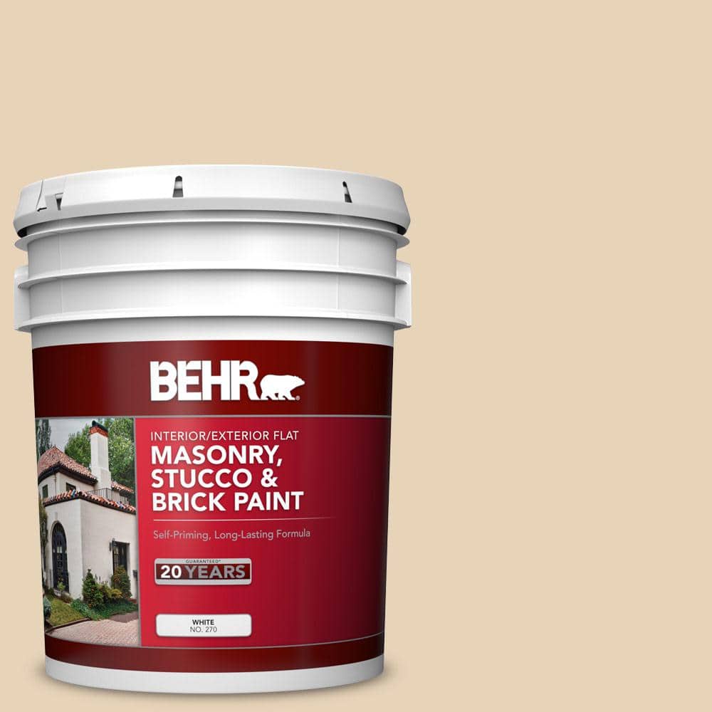 5 gal. #PPU7-18 Sand Pearl Flat Interior/Exterior Masonry, Stucco and Brick