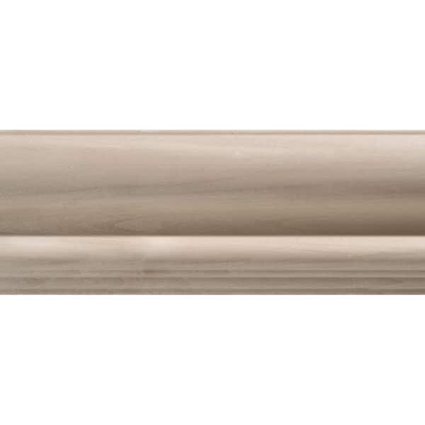 OML44A-8FTWHW 0.546 in. D x 2.75 in. W x 96 in. L Unfinished White Hardwood Chair Rail Moulding