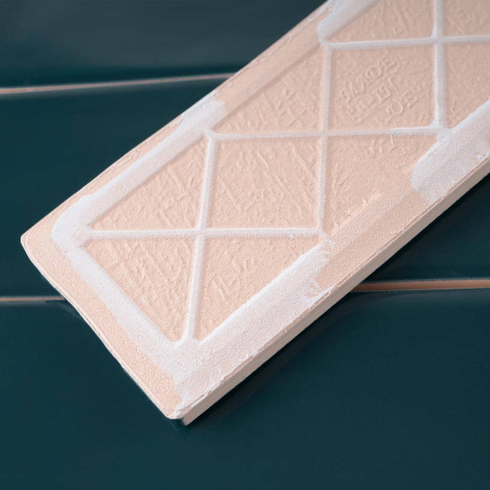 Petroleo Blue Ceramic Subway Wall Tile 3 x 12 Inch