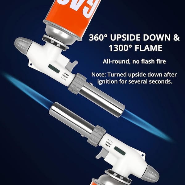 JFVKAF Aluminum Alloy Finish Butane Torch Lighter Head with