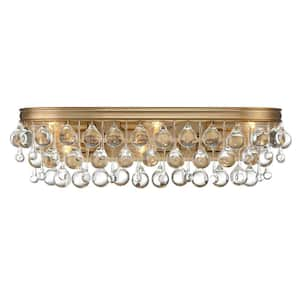 Calypso 6-Light Vibrant Gold Vanity Light