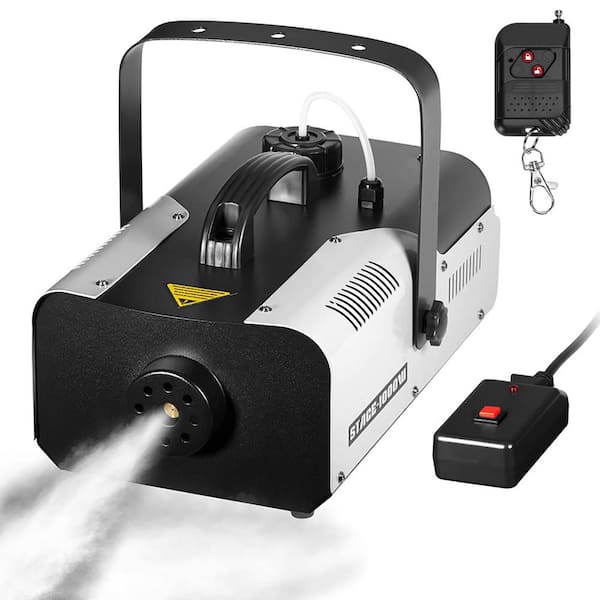1000-Watt Fog Machine w/ Wireless Remote and Manual Control, Professional Stage Smoke Machine for DJ Concert Halloween