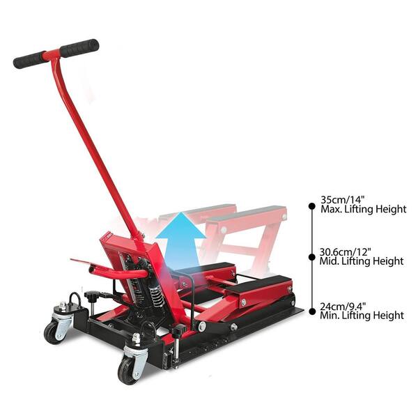 Oerbin 1500 lbs. Capacity, Hydraulic Motorcycle Lift Jack, ATV