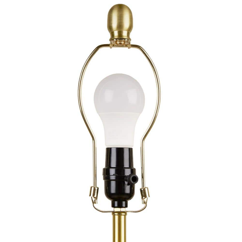Lysandria Green Glass Table Lamp with Gold Accents