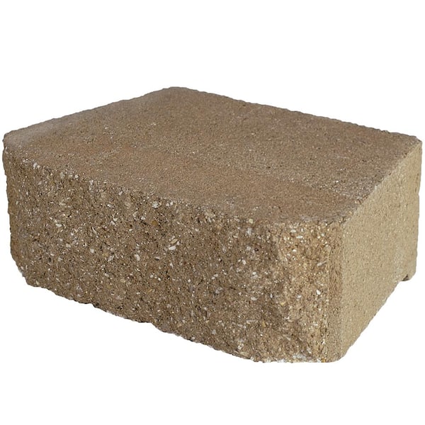 Pavestone 4 in. x 11.75 in. x 6.75 in. Fieldstone Concrete Retaining ...