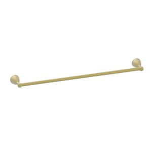 Alima Traditional 24 inch Bathroom Wall Mounted Towel Bar in Matte Gold Finish