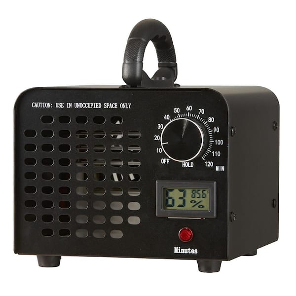 Ozone Generator, 3230 sq. ft. HEPA-Type Ozone Generator in Black, High Capacity Commercial Ozone Generator Machine