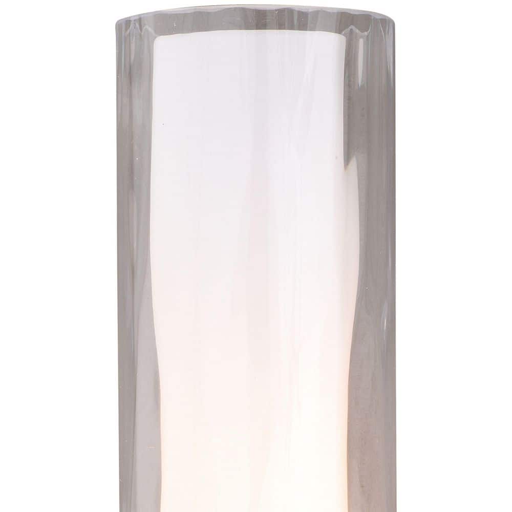 Sleek Modern Brass Vanity Wall Sconce with Frosted Glass Shade