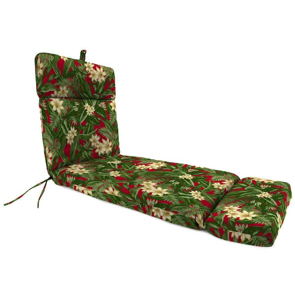 Jordan Manufacturing 72 in. L x 22 in. W x 3.5 in. T Outdoor Chaise Lounge Cushion in Acadia Bordeaux