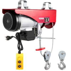 Electric Hoist 2200 lbs. Electric Chain Hoist with Steel Hook, Remote Control, Emergency Stop Switch