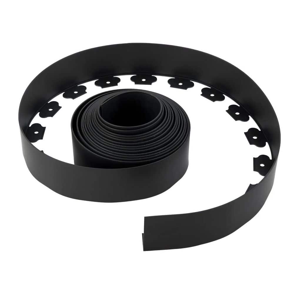 33ftL x 4inH Flexible Garden Border Edging with Stakes & Spikes [Black] [Plastic] Edging (1-Pack) price history on PriceWatchPro