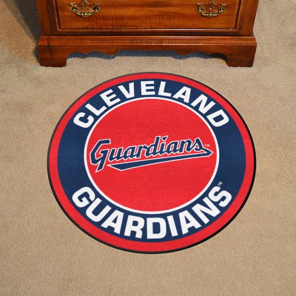 Cleveland Guardians Red 2 ft. x 2 ft. Round Area Rug