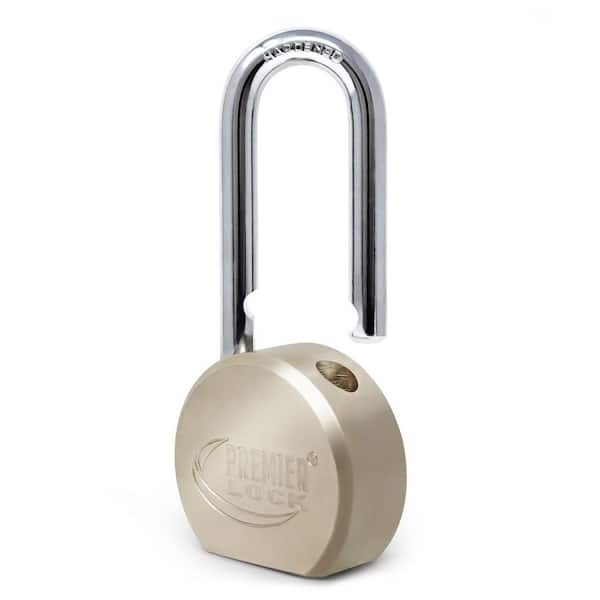 Guard Security 365 Commercial-Grade 2-5/8-inch High-Security Steel Padlock  with Keys, Keyed Alike Padlock, Silver
