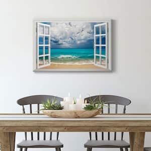 Leeward 12 in. x 18 in. White Stretched Canvas Wall Art by Wexford Homes