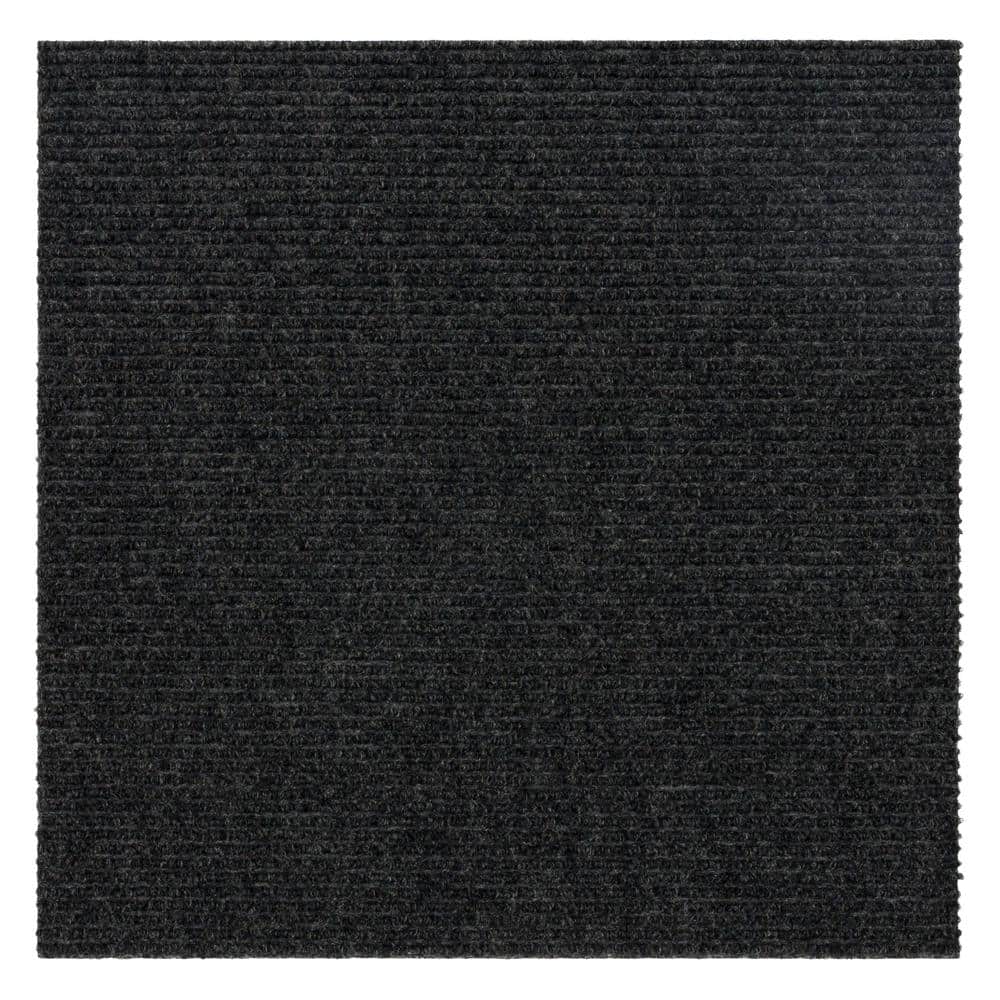 Wide Wale - Ice - Black Commercial/Residential 18 x 18 in. Peel and Stick Carpet Tile Square (22.5 sq. ft.) price history on PriceWatchPro