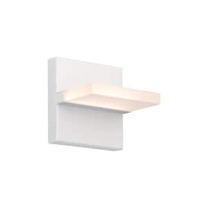 Oslo 5 in. Hardwired LED Indoor and Outdoor Wall Light 3000K in White