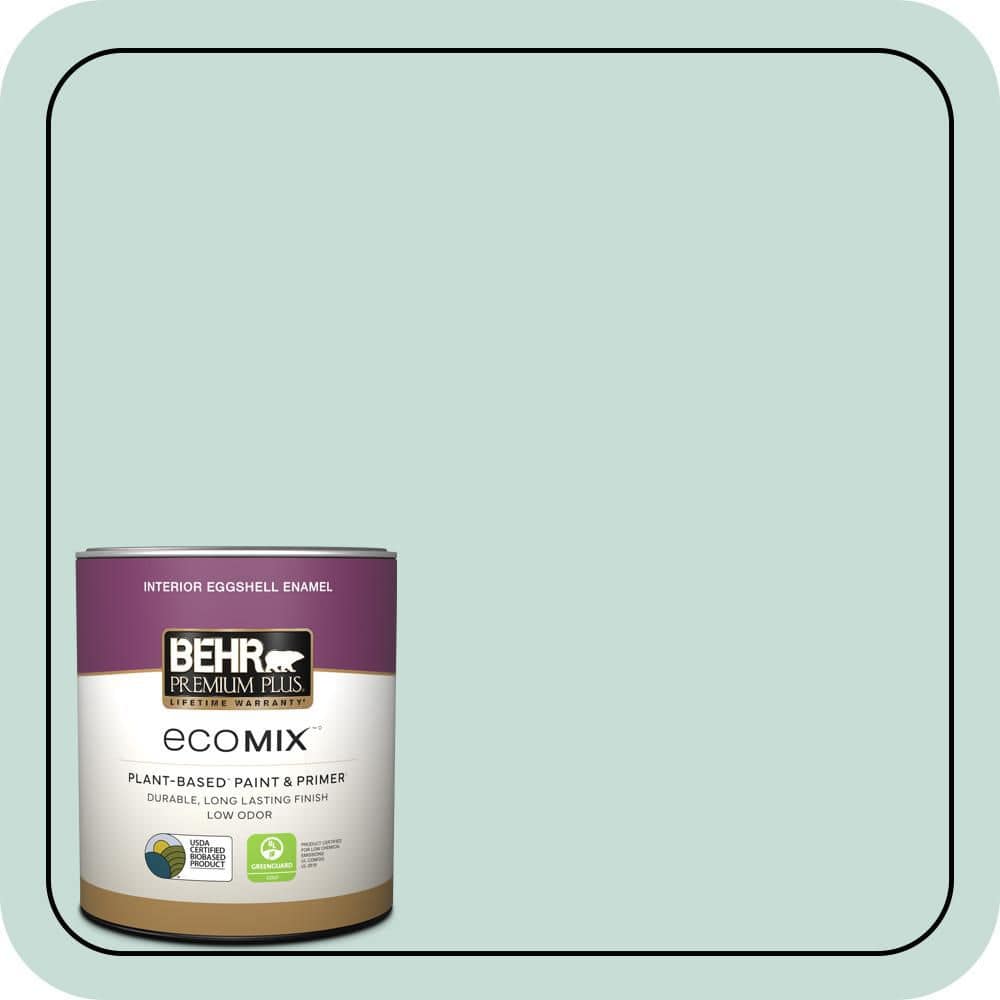 1 qt. #MQ3-20 Whipped Mint Eggshell Enamel EcoMix Plant-Based Interior Paint & Primer price history on PriceWatchPro