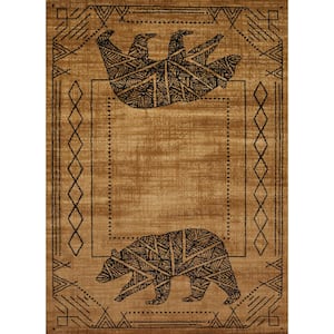Affinity Bear Cave Gold 1 ft. 11 in. x 7 ft. 4 in. Area Rug