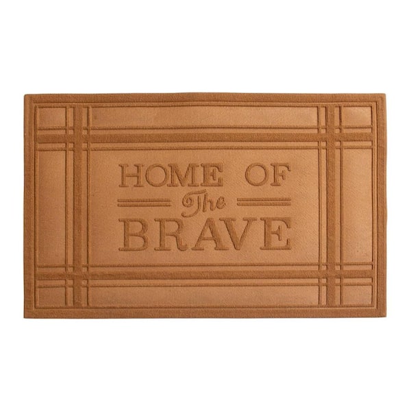Brown 36 in. x 24 in. Polypropylene Outdoor Door Mat