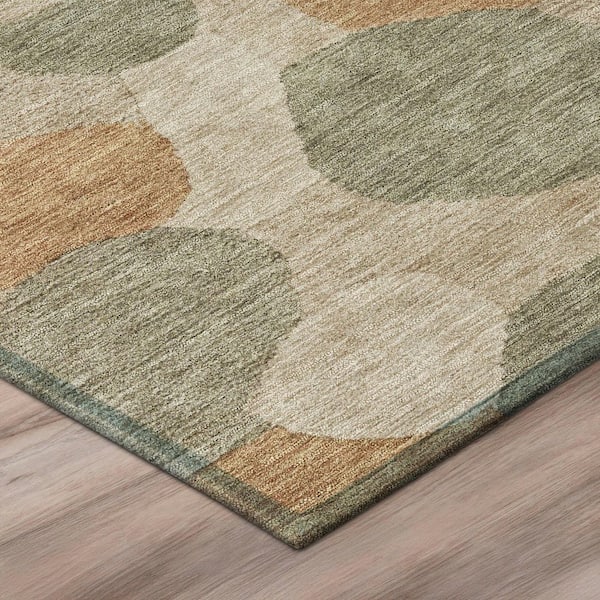 Chantille Machine Washable Indoor/Outdoor Abstract ACN3030 Sage 10 ft. x 14 ft. Area Rug