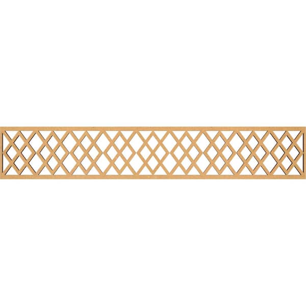 Ekena Millwork Hadley Fretwork 0.375 in. D x 46.625 in. W x 8 in. L MDF Wood Panel Moulding
