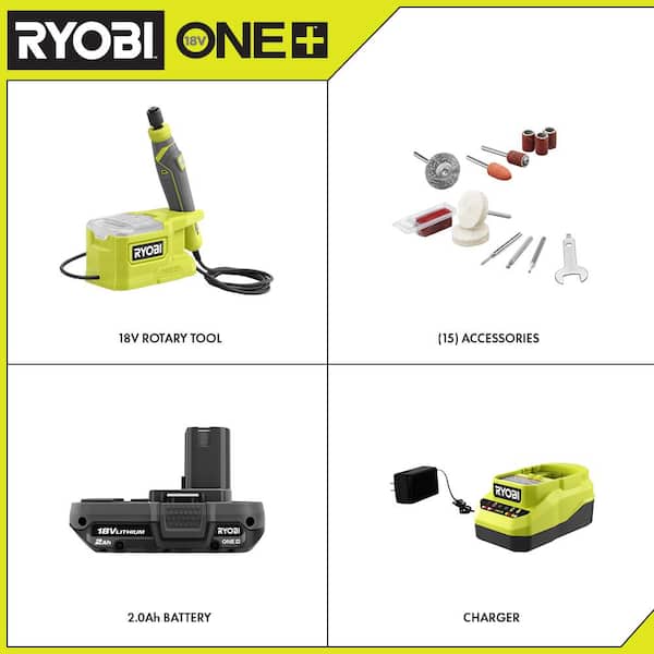 RYOBI ONE+ HP 18V Brushless Cordless Rotary Tool (Tool Only) PBLRT01B - The  Home Depot