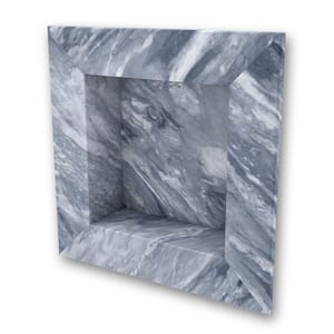17 in. x 17 in. Square Recessed Shampoo Caddy in Beaumont