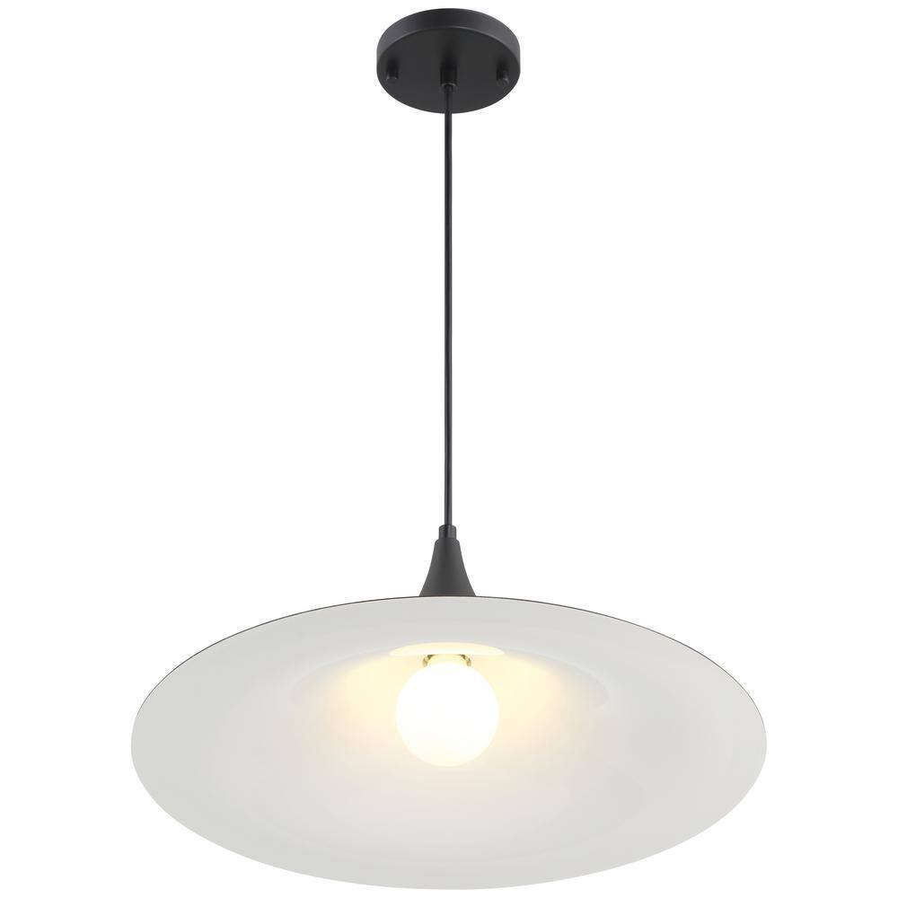 Costa Matte Black and White LED Pendant Light