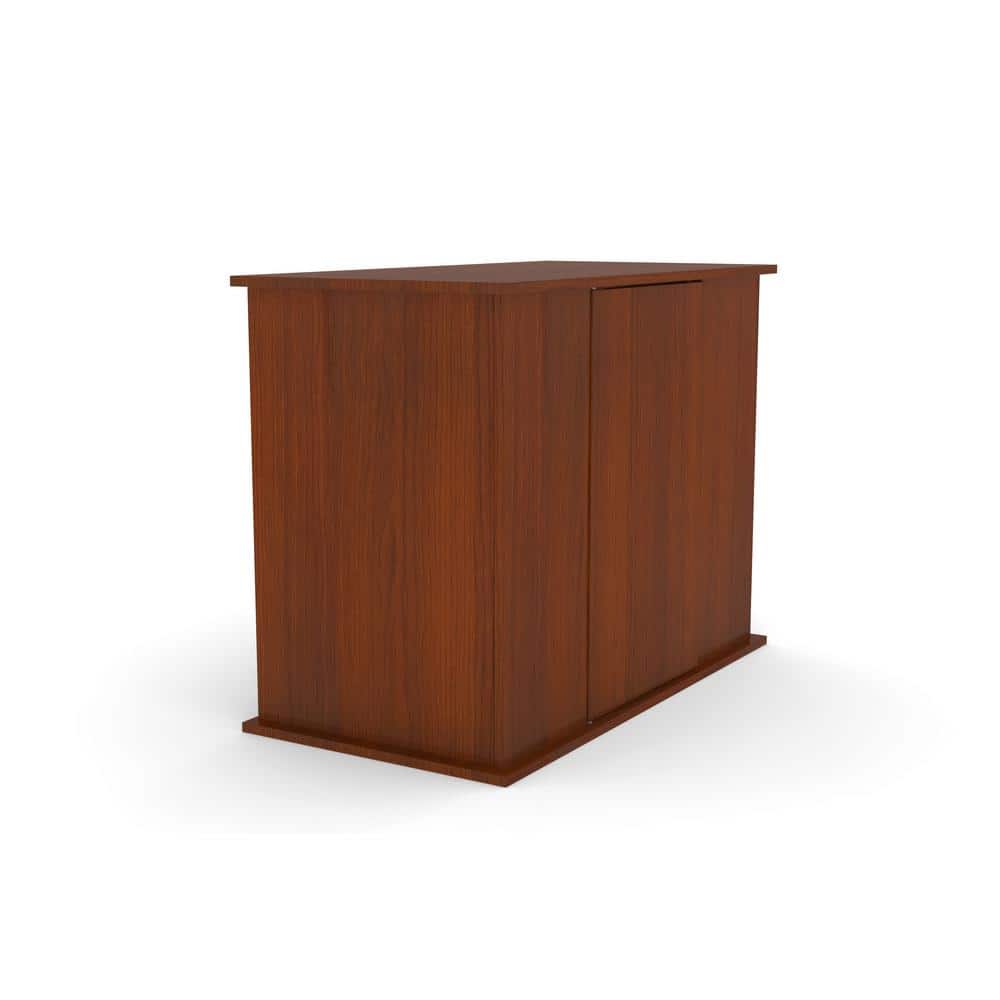 Serene Cherry Dark Wood Accent Cabinet with 2 Shelves