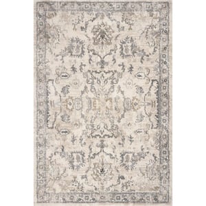 Louisa Ivory 9 ft. x 13 ft. Area Rug
