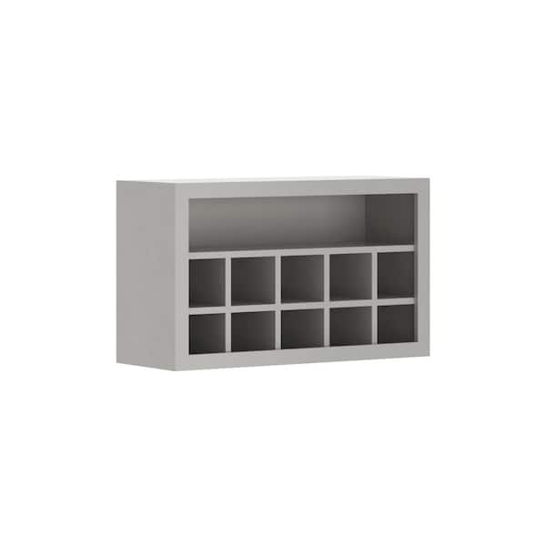 Hampton Bay Shaker Assembled 30x18x12 in. Flex Wall Cabinet in Warm Grey