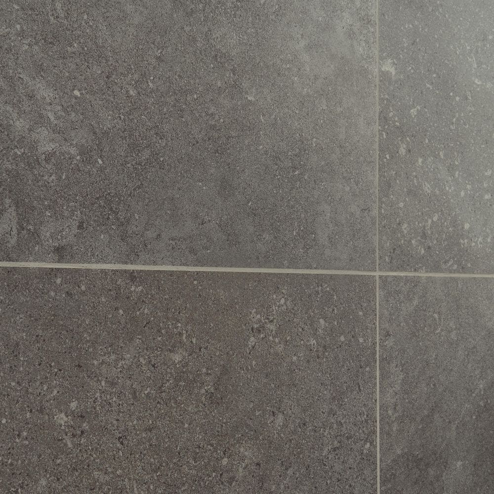 Iris Dark Gray Matte Porcelain Large Format Floor and Wall Tile