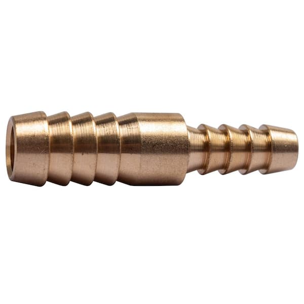 NEW (2) PK. BRASS 3/8 IN. MNPT X HOSE BARB STRAIGHT FITTING FOR 3/8 IN. ID  HOSE