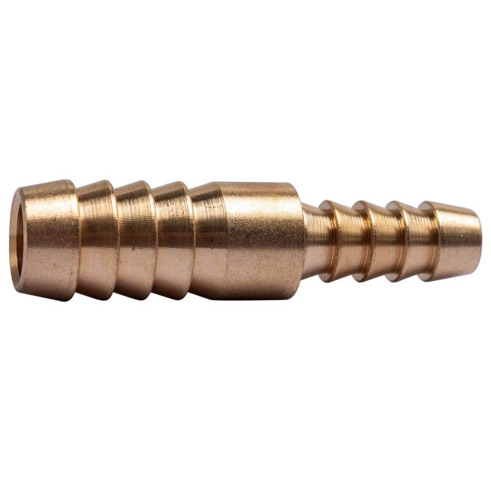 1/4 in. x 3/8 in. I.D. Brass Hose Barb Reducer Splicer Fittings (10-Pack) price history on PriceWatchPro