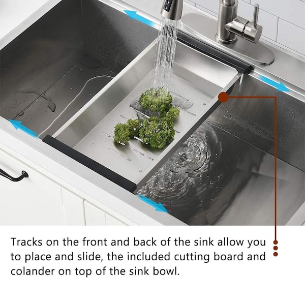 Epoxy Drop-In Sink with Drainboard