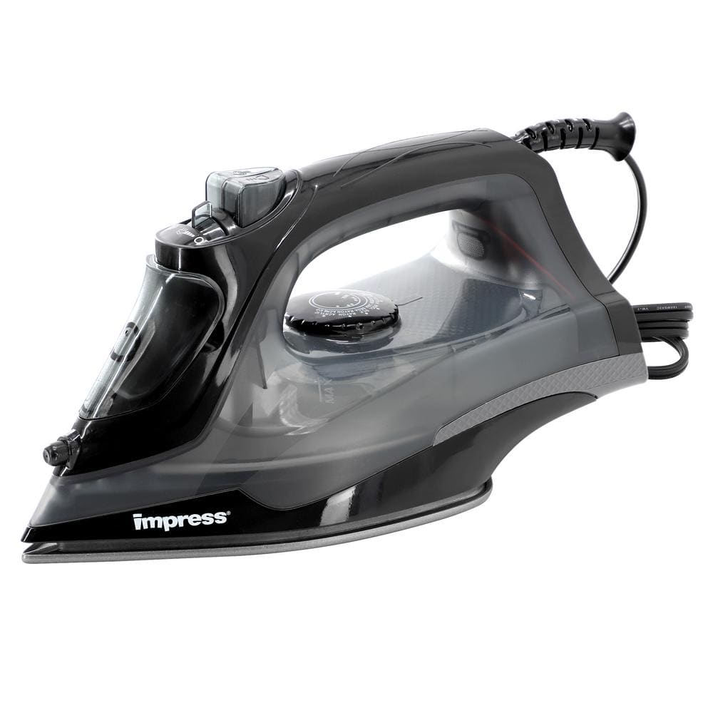 Impress Black Mid-Sized Steam and Dry Iron with Auto-Shutoff