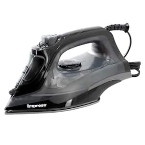 Mid-Sized Spray Steam and Dry Iron in Black with Motion Auto-Shutoff