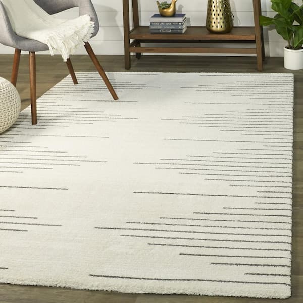 Chatham Cream 9 ft. x 12 ft. Stripe Area Rug