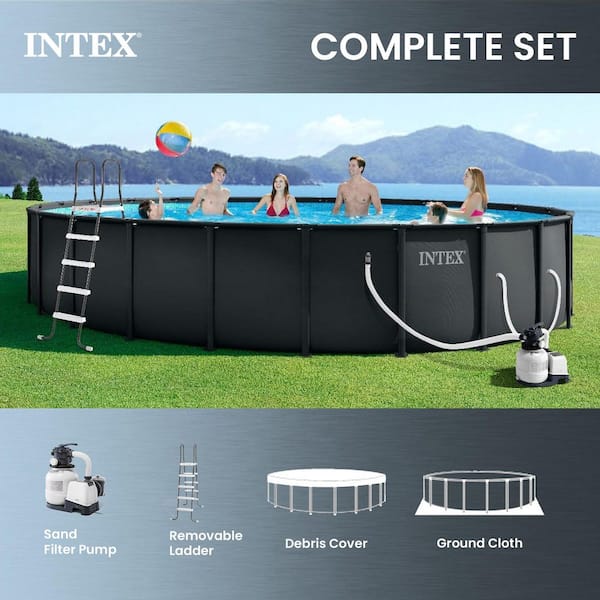Intex Ultra XTR 24 ft. x 52 in. Round Frame Above Ground Swimming