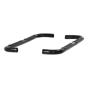 3-Inch Round Black Steel Nerf Bars, No-Drill, Select Jeep Cherokee