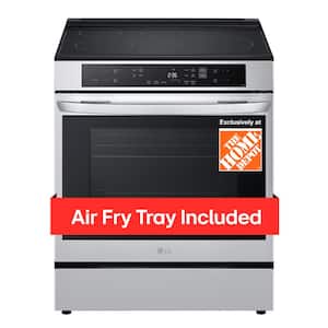 6.3 cu. ft. Smart Induction Slide-In Range with Convection, Air Fry EasyClean, PrintProof Stainless Steel- THD exclusive