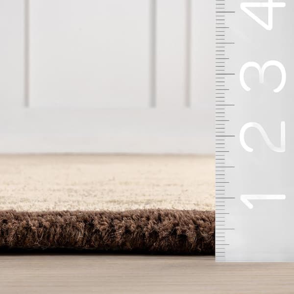 Pierre Wool Beige 9 ft. x 12 ft. Indoor/Outdoor Patio Rug
