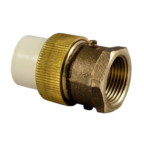 NIBCO 3/4 in. CPVC-CTS Copper Silicon Alloy Lead-Free Slip x Copper Silicon FIPT Transition Union