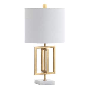 Anya 20.25 in. Gold Metal/Marble LED Table Lamp