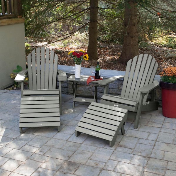 Hamilton Coastal Teak 5-Piece Recycled Plastic Outdoor Conversation Set