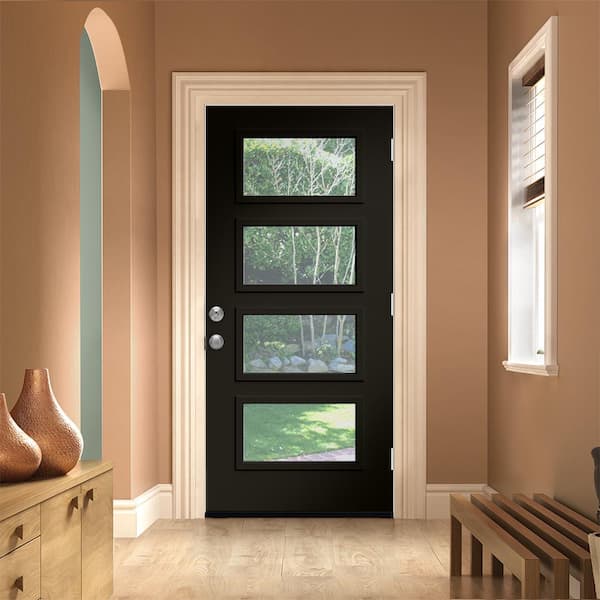 JELD-WEN 36 in. x 80 in. Left-Hand/Inswing 4 Lite Equal
